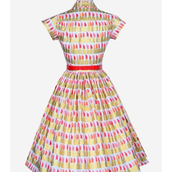 New Bernie Dexter Kelly Lipsticks dress 1950s - Picture 3 of 7